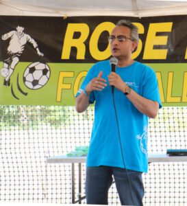 Speaking at Rose Hall Soccer Camp